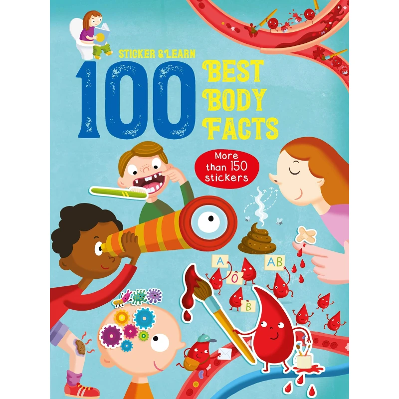 كتاب انشطة للاطفال, جسم الانسان 100 نشاط - كتب ليدي بيرد