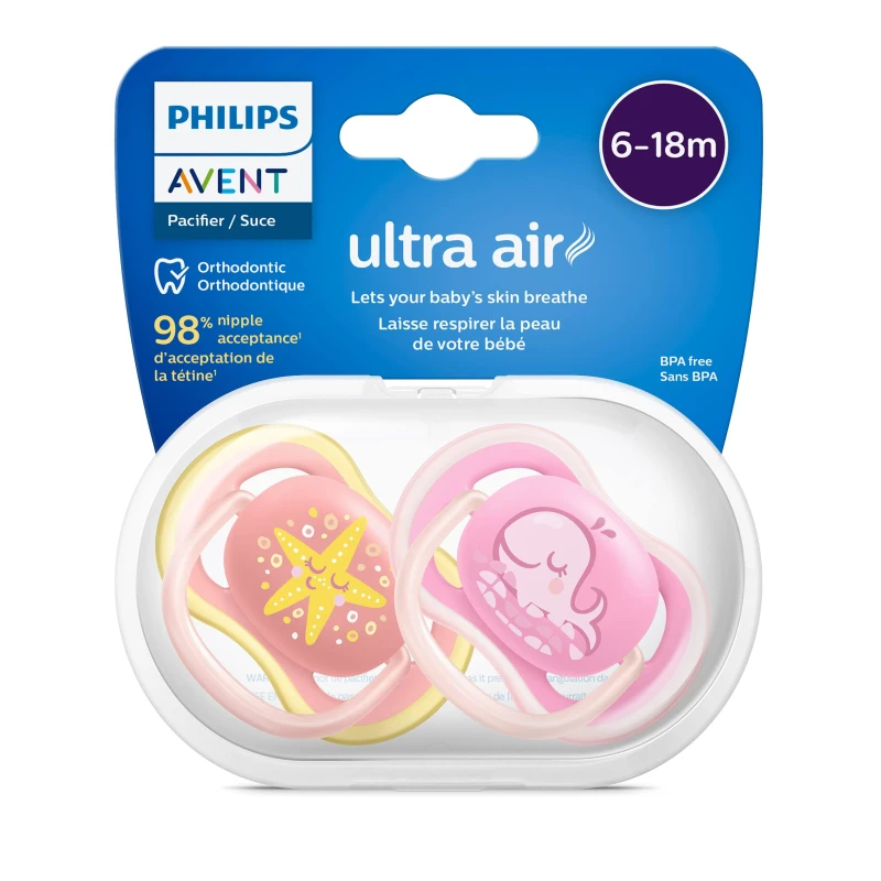 Philips Avent Ultra Air Pacifier, 2 Pieces - Philips Avent