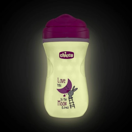 Chicco Cup Shiny Glow In The Dark, Pink Color - Chicco - Image 2