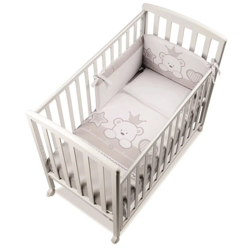 Chicco Removable Set Bed, Grey Color 4 Pieces - Chicco
