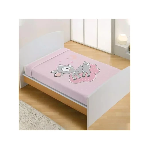 Manterol Baby VIP Blanket, Cute Animal Design, Pink Color Size 110x140 - MANTEROL - Image 2