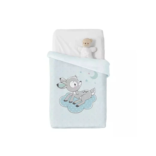 Manterol Baby VIP Blanket, Cute Animal Design, Blue Color Size 110x140 Manterol Baby VIP Blanket, Cute Animal Design, Blue Color Size 110x140