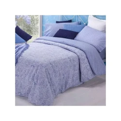 Manterol "Summer" Duvet Cover Set, Blue Color Twin Size, 3 Pieses