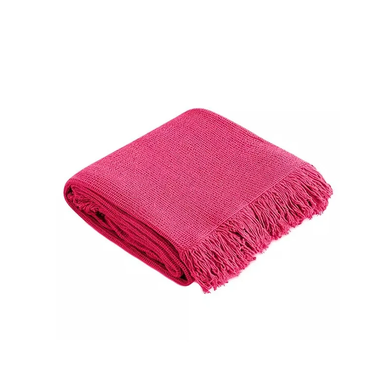 Manterol "Fausto" Throw Blanket, Pink Color, Size 130x170 Cm - MANTEROL