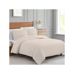 Nova Home "Clip" Jacquard Bedspread Set, Beige Color, Size King, 3 Pieses - Nova Home