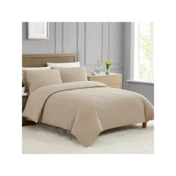 Nova Home "Simply" Crinkled Comforter Set, White Color, Size King, 4 Pieses