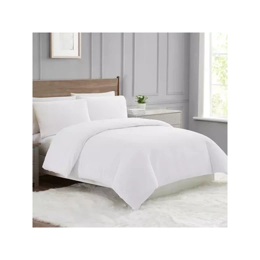Nova Home "Simply" Crinkled Comforter Set, White Color, Size Queen, 4 Pieses