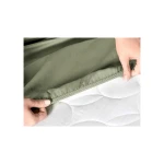 Madame Coco Ciel Double-Size Satin Fitted Sheet, Khaki Color - Madame COCO