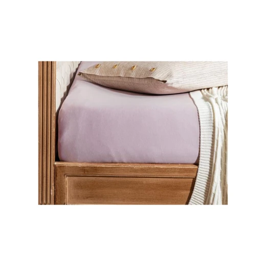 Madame Coco Double Elastic Combed Cotton, Light Purple Color, Size 180*200 Madame Coco Double Elastic Combed Cotton, Light Purple Color, Size 180*200