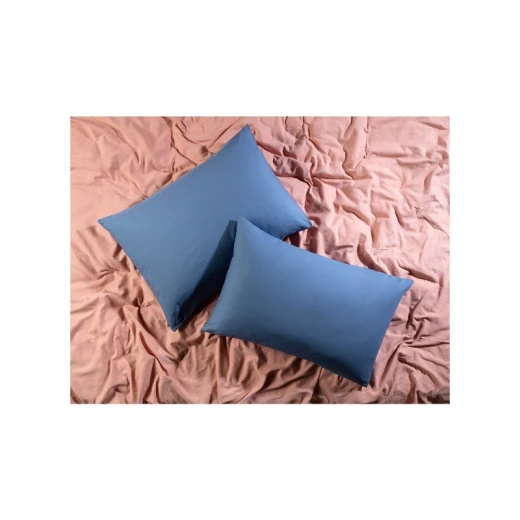 وسادات سيل بيركال، باللون الازرق, مقاس 50*70 من مدام كوكو وسادات سيل بيركال، باللون الازرق, مقاس 50*70 من مدام كوكو