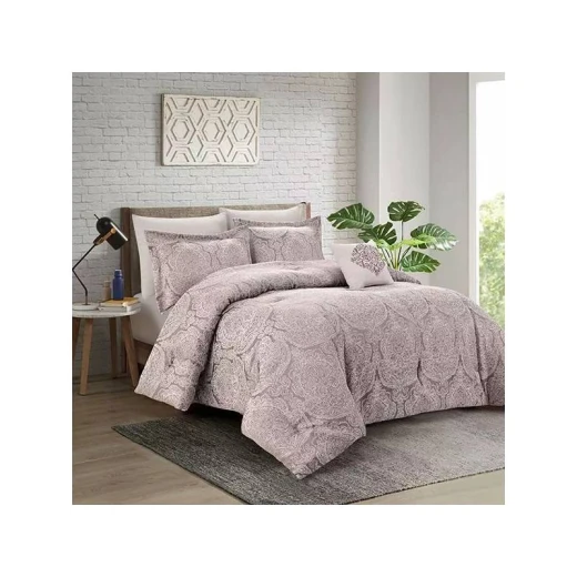 Nova Home "Nouveau" Jacquard Comforter Set, Purple - King/Super King - 7 Pcs - Nova Home - Image 2