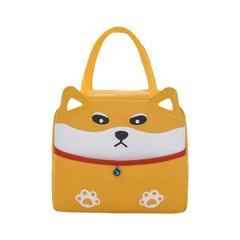 حقيبة غذاء, باللون الاصفر, بتصميم كلب, 23 * 19 * 13 سم من أميغو - أميجو