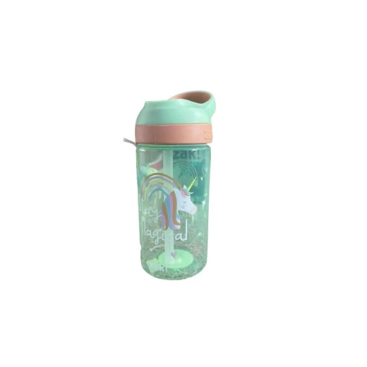 Zak Designs Reusable Water Bottle, Unicorn Design, 16 Ounce