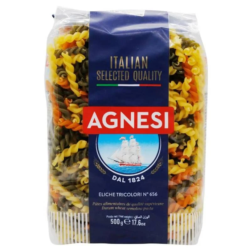 Agnesi Durum Wheat Pasta, Colorful - Agnesi