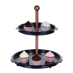 Berlinger Haus Black Rose 2-Teir Cake Stand
