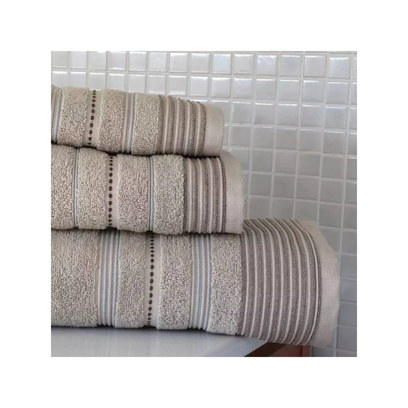 Nova Home Ramini 100% Cotton Jacquard Towel, Beige Color, Size 30*50 - Nova Home