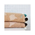 Nova Home Pompom 100% Cotton Towel, Beige Color, Size 90*50 - Nova Home