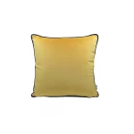 Nova Home Velvet Cushion Cover, Yellow, 47x47 Cm - Nova Home