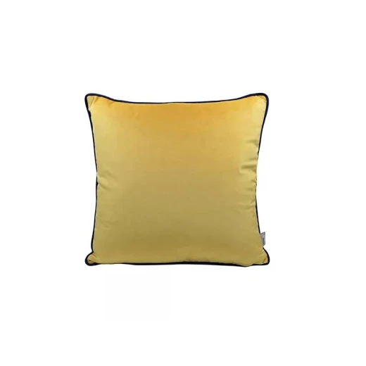 Nova Home Velvet Cushion Cover, Yellow, 47x47 Cm Nova Home Velvet Cushion Cover, Yellow, 47x47 Cm