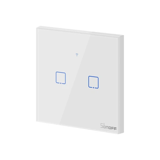 مفتاح الحائط الذكي من سونوف T1EU2C-TX - 2 قناة وايفاي و RF433