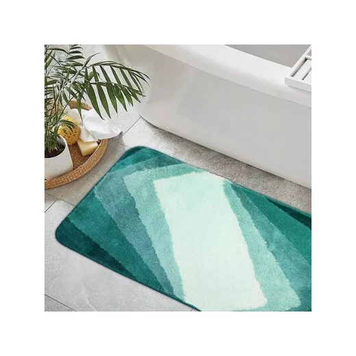 Nova Home Geometric Bath Mat, Light Green Color, Size 50*80