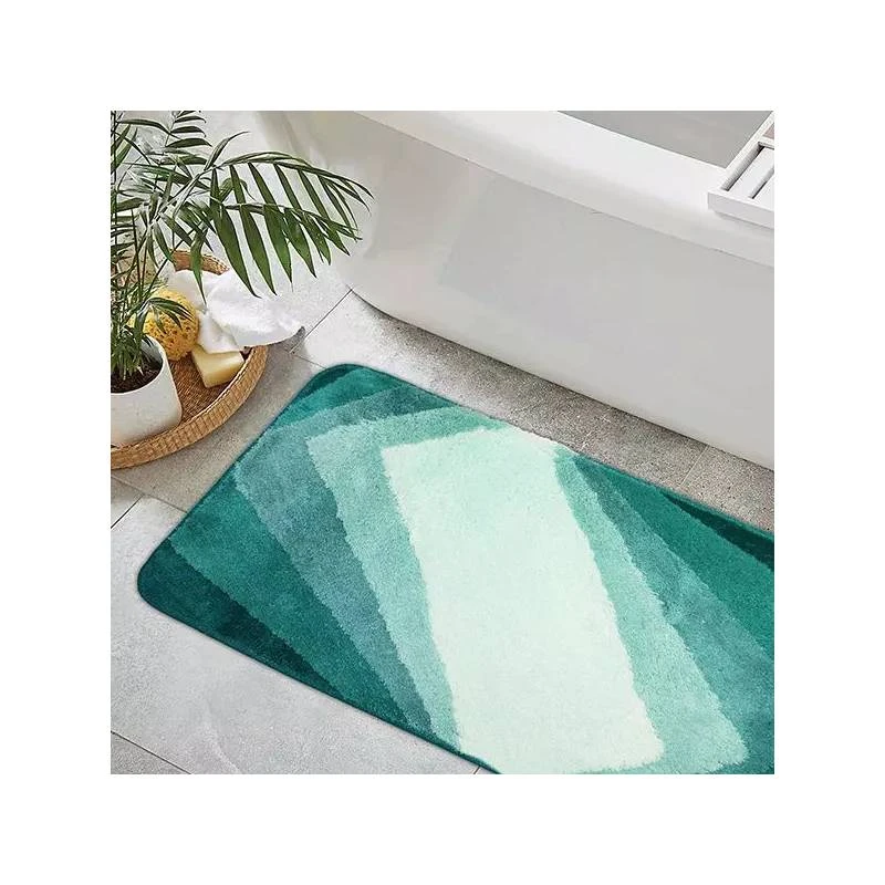 Nova Home Geometric Bath Mat, Light Green Color, Size 50*80 - Nova Home