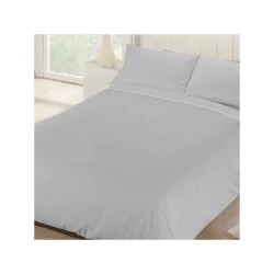 Manterol Luna Flannel Duvet Cover Kingsize, Grey Color, 180 Cm 4 Pieces
