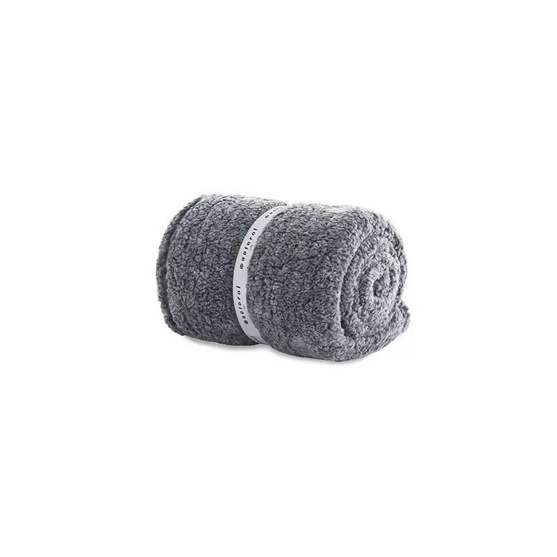 Manterol Motti Throw Blanket, Grey Color, 120*160 Cm - MANTEROL