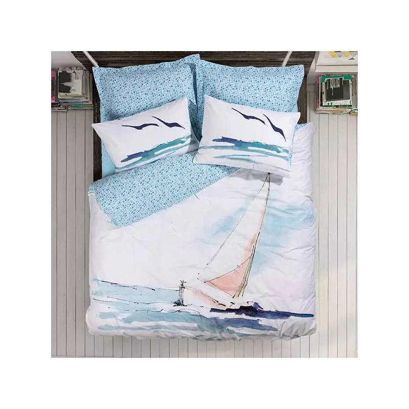 Nova Home Duvet Cover, Single /Twin Single, Light Blue Color ,3 Pieces - Nova Home