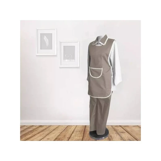 طقم زي مساعدة بأكمام طويلة, باللون البيج, قياس كبير, 3 قطع من كانون طقم زي مساعدة بأكمام طويلة, باللون البيج, قياس كبير, 3 قطع من كانون