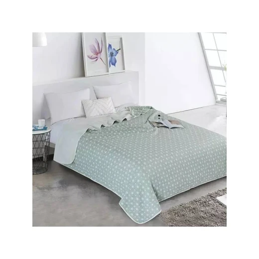 بطانية قطنية ستارز, باللون الاخضر, 150*200 من نوفا هوم بطانية قطنية ستارز, باللون الاخضر, 150*200 من نوفا هوم