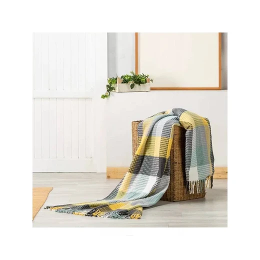 Manterol Celta Throw Blanket, Yellow 150*200 Cm - MANTEROL - Image 2