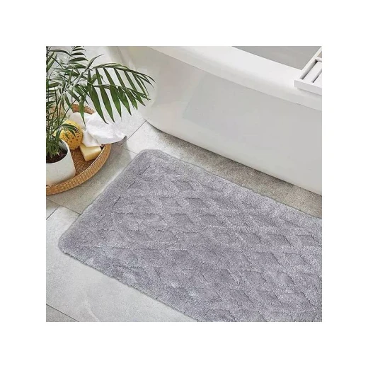 Nova Home Bath Mat "Athens", Silver Color, 70*120