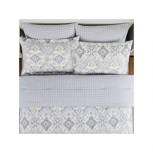 Nova Home "Vienna" Double-Face Printed Comforter, Grey Color, King/Super King, 6 Pieces - Nova Home - Image 4