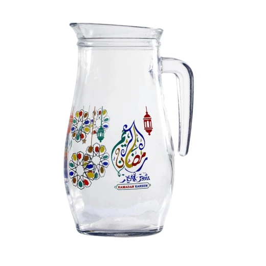 كاسات عصير وابريق بتصميم رمضان كريم, 6 كاسات, 1 ابريق - Image 3