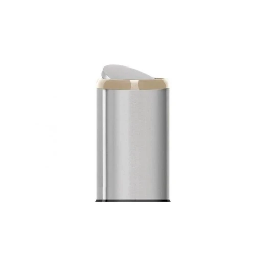 Primanova Lima Waste Bin, Steel & Beige, 20 Liter Primanova Lima Waste Bin, Steel & Beige, 20 Liter