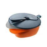 Tommee Tippee Easy Scoop Feeding Bowls With Lid and Spoon, Orange - Tommee Tippee