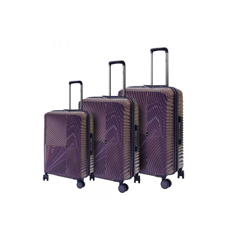 ARMN Centric Hard Luggage 3 Pieces ,Purple Color - Armn