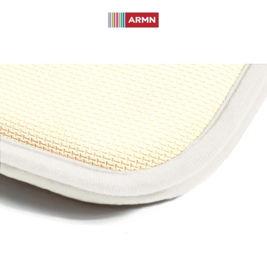 ARMN Clara Memory Foam Bath Rug, White Color, 50*80 Cm - Armn - Image 2