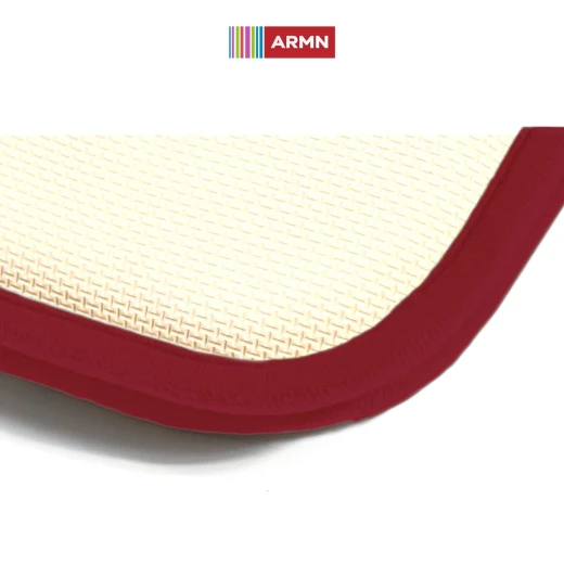 ARMN Clara Memory Foam Bath Rug, Burgundy Color, 60*90 Cm - Armn - Image 3