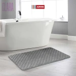 ARMN Clara Memory Foam Bath Rug, Grey Color, 60*90 Cm - Armn