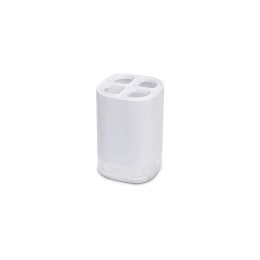 Primanova Klar Toothbrush Holder, White Color Primanova Klar Toothbrush Holder, White Color