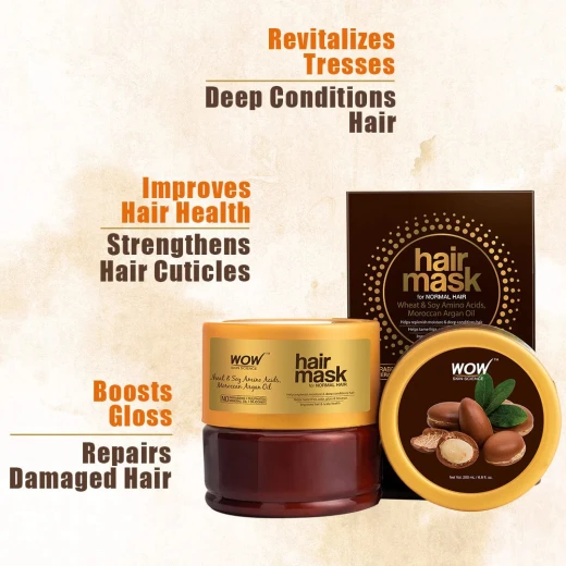 Wow Skin Science Argan Oil Hair Mask, 200ml - Wow Skin Science - Image 7