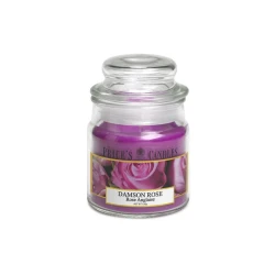 Price's Medium Scented Candle Jar With Lid, Damson Rose