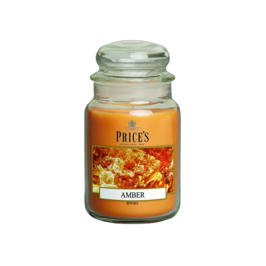 شمعة معطرة كبيرة بمرطبان وغطاء, العنبر من برايسز شمعة معطرة كبيرة بمرطبان وغطاء, العنبر من برايسز
