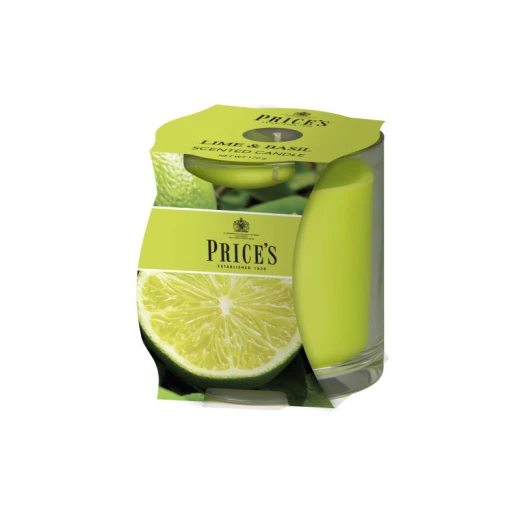 Price's Boxed Candle Jar, Lime & Basil Price's Boxed Candle Jar, Lime & Basil
