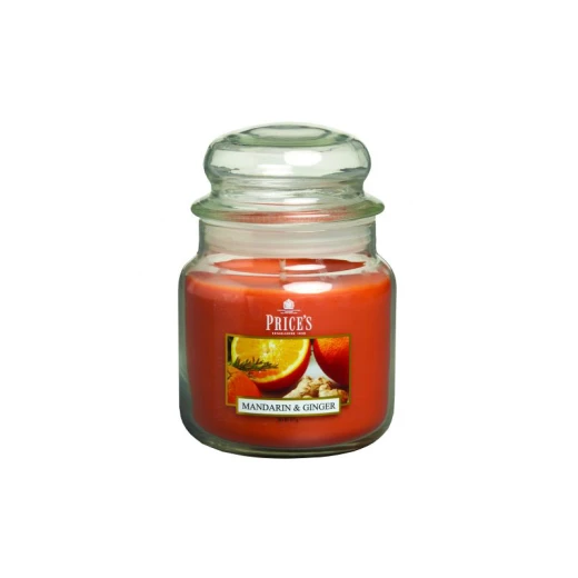 شمعة معطرة متوسطة بمرطبان وغطاء, المندرين والزنجبيل من برايسز شمعة معطرة متوسطة بمرطبان وغطاء, المندرين والزنجبيل من برايسز