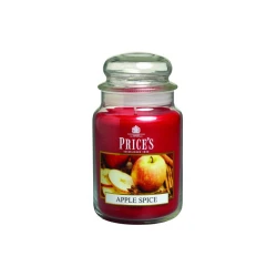 Price's Large Scented Candle Jar With Lid, Apple Spice