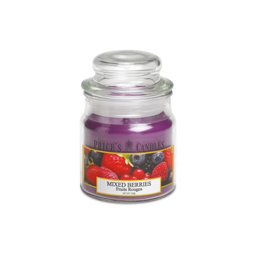 شمعة معطرة متوسطة بمرطبان وغطاء, توتيات مختلفة من برايسز شمعة معطرة متوسطة بمرطبان وغطاء, توتيات مختلفة من برايسز