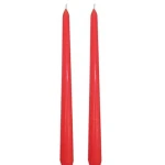 Price's Venetian Dinner Candles, Red Color, 2 Pieces - Price's